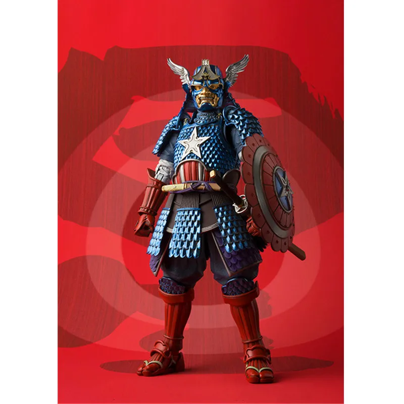 

Captain America Samurai model PVC Action Figure Collectible Model Toy About 18cm