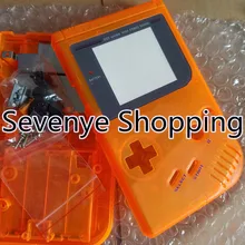 Ретро полный набор ясно оранжевый Корпус случае Для Nintendo Gameboy гб консоли случае классический случай с проводящими площадками