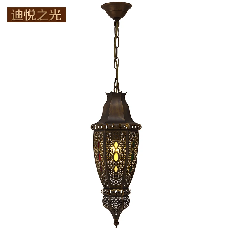 

Arab copper led e14 hanging lamp retro vintage chandelier loft droplight for hotel dining room restaurant lighting