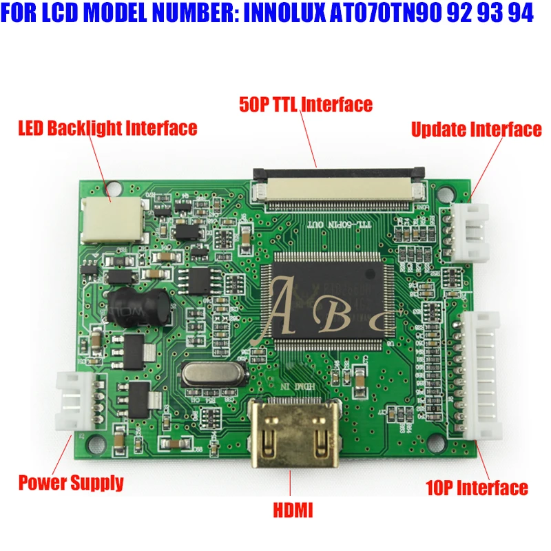 HDMI к 50P ttl Параллельный RGB модуль контроллера монитор для Raspberry PI 2 ips TFT ЖК-дисплей AT070TN92 90 93 94 панель