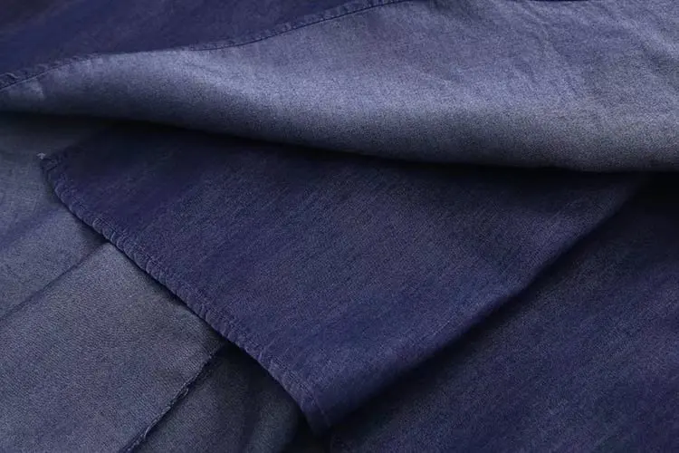 30002 летняя новая необычная джинсовая юбка Женская длинная Tencel винтажная Высокая талия кружевная удлиненная юбка-колокол