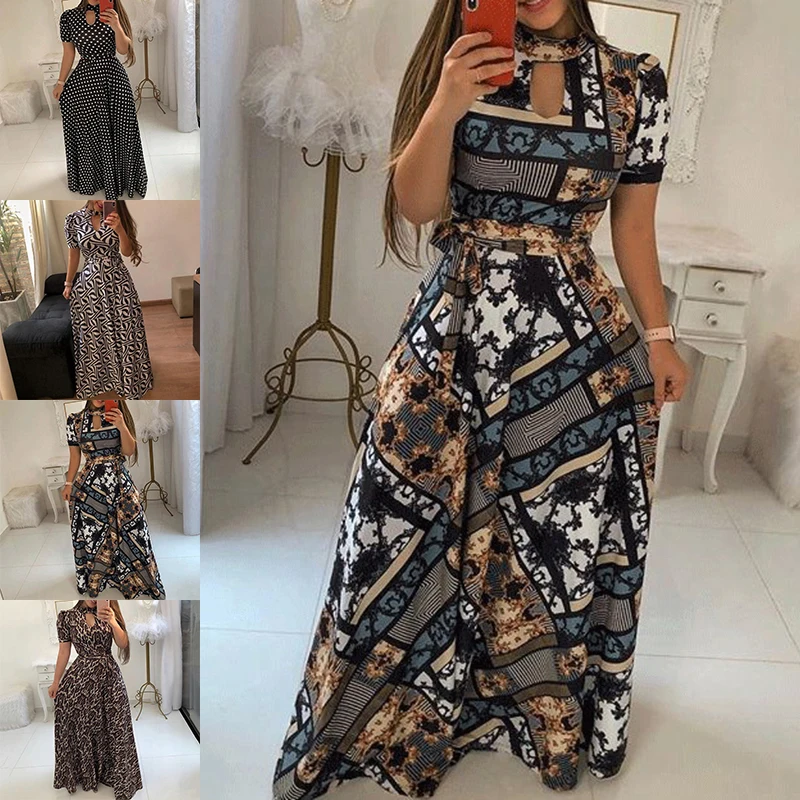Женская летняя пляжная одежда, сарафан, сексуальные, Boho, повседневные, длинные, вечерние, Коктейльные