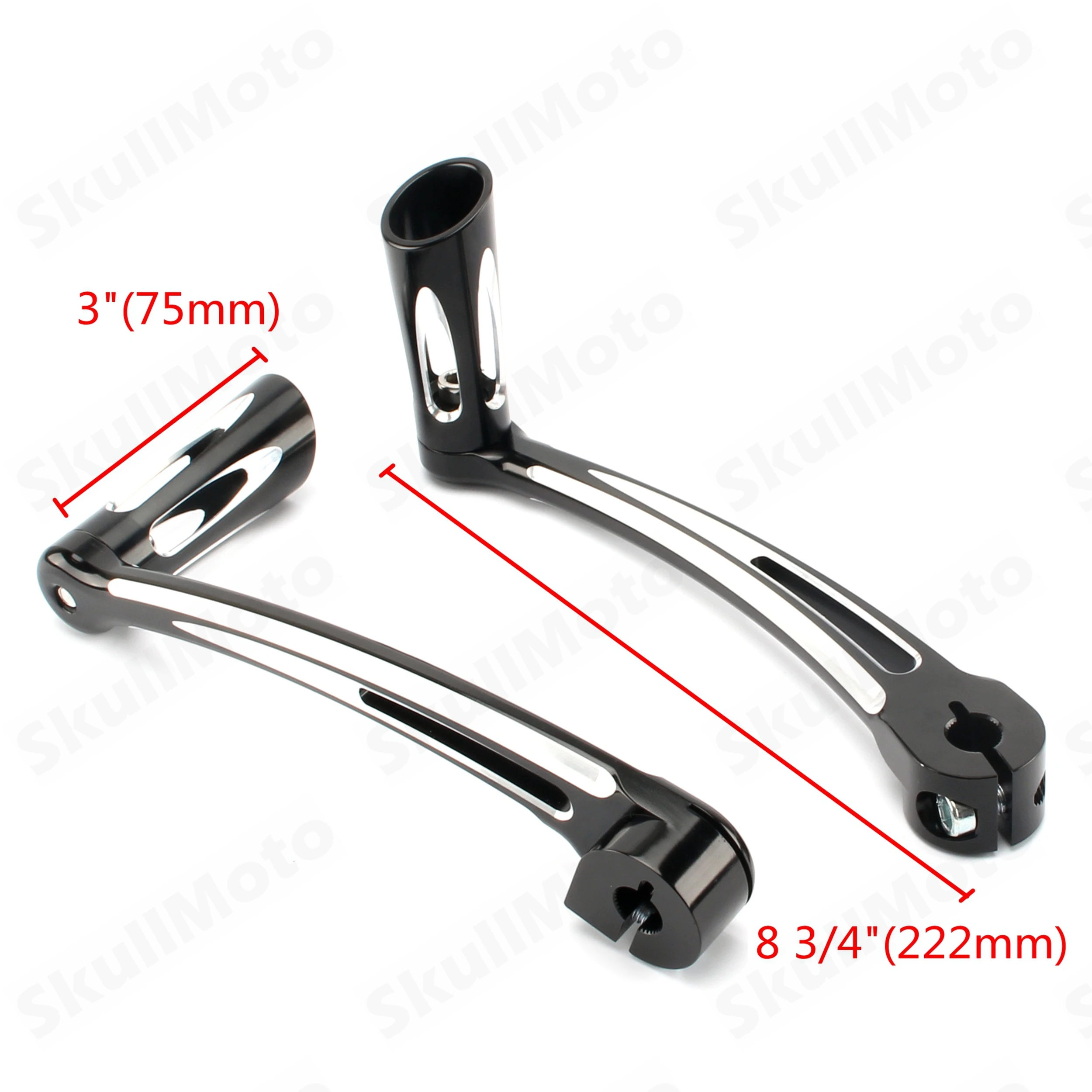 Motorcycle Heel Toe Shift Lever w/ Shifter Pegs Pedals Kit CNC Cut Black For Harley Touring FLHT 1997- FL Softail 2000-2015