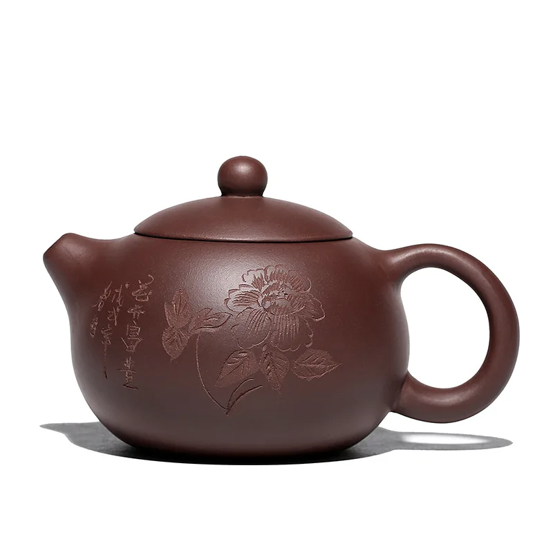 

290ml Peony Xi Shi Purple clay teapot,Traditional Chinese Tea pot Tea kettle Premium teapot,purple clay tea set