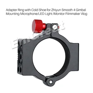 Image 4 - Zhiyun Smooth 4 Accessories Adapter Ring with 1/4" Cold Shoe for Gimbal Mounting Microphone/LED Light/Monitor Filmmaker Vlog
