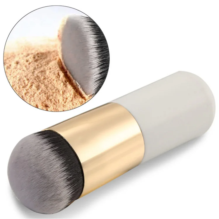 

New Chubby Pier Foundation Brush Flat Cream Makeup Brushes Professional Cosmetic Make-up Brush