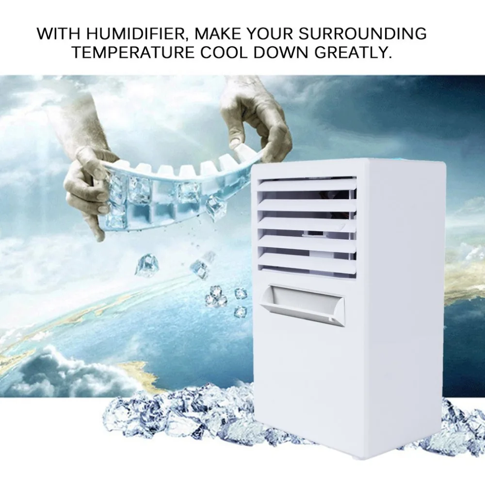 

Air cooler Desktop Mini Air Conditioner Fan Humidifier Moisturizing Device Portable Small Air Conditioning Fans drop shipping