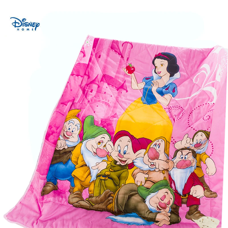

Snow White and the Seven Dwarfs pink summer quilt single twin queen size bedspreads disney girl decor thin comforter blanket kid