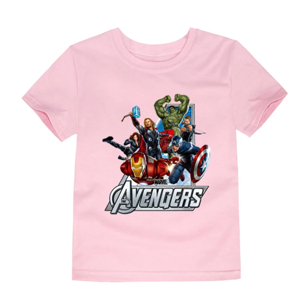 TINOLULING/футболка с принтом «мстители» для мальчиков и девочек детская футболка детские топы с супергероями, брендовые футболки для детей возрастом от 2 до 14 лет - Цвет: TP10