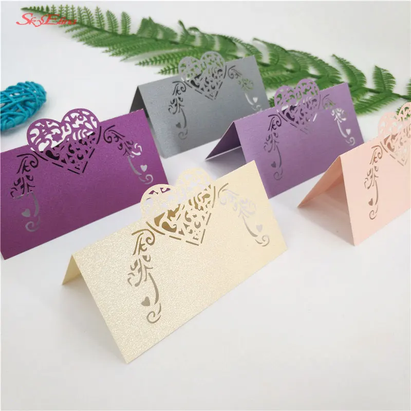 50pcs Laser Cut Place Cards Wedding Name Cards Table Name Place Cards Wedding Party Table Decoration Wedding Decoration 5zsh928 (76)