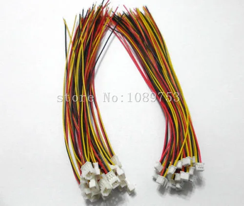 

20 Pair Micro JST 1.25 3-Pin Male and Female Connector plug with Wires Cables