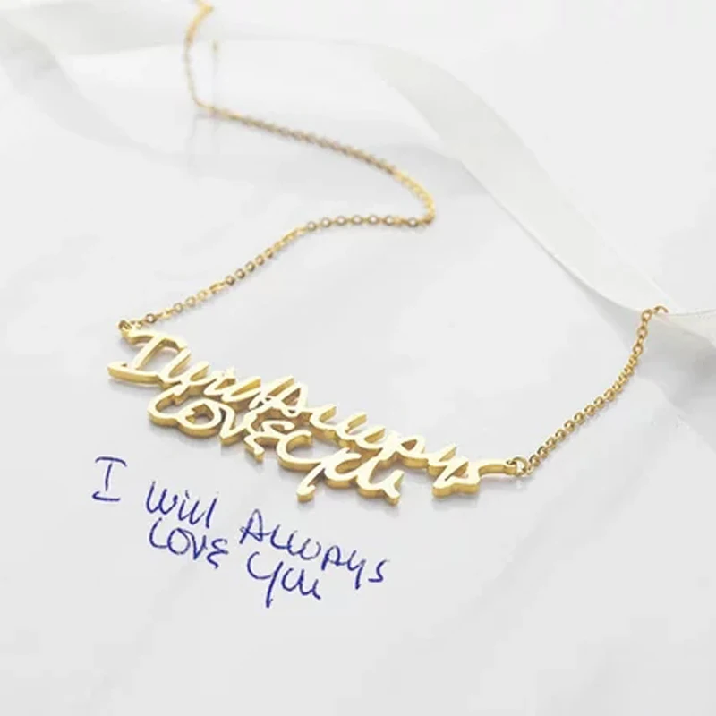 N212 Fashion Cute Personalized Name Or Words Lettering Necklace Cooper 
