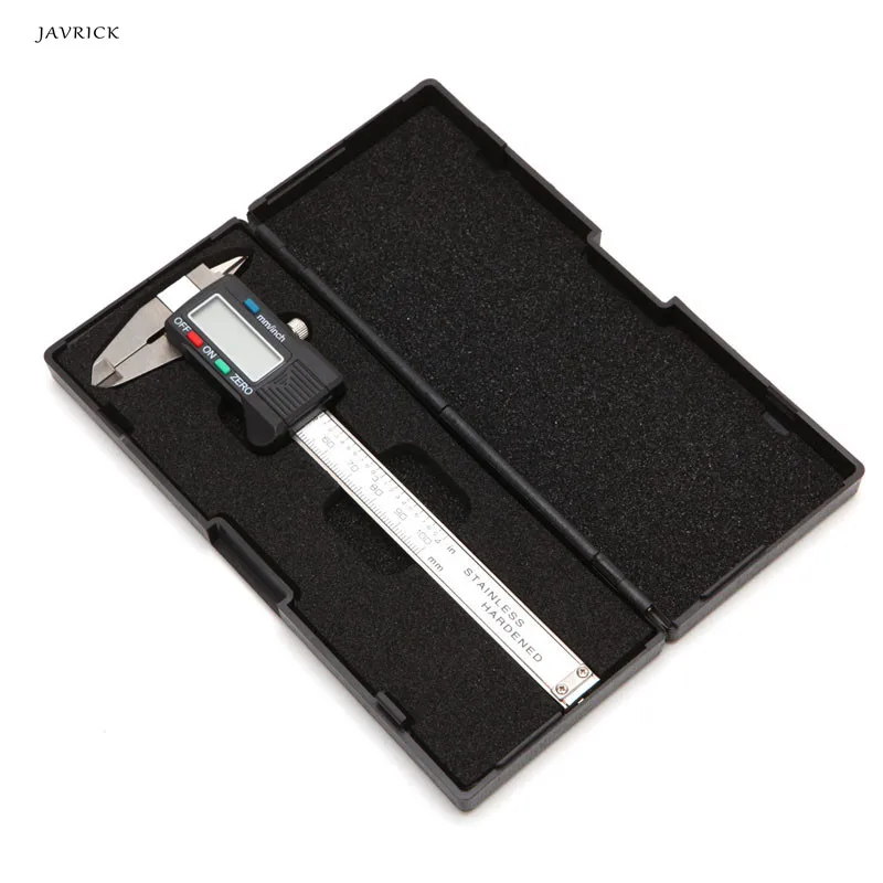 

100mm LCD Electronic Digital Gauge Stainless Steel Vernier Caliper Micrometer
