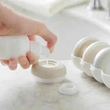 

4Pcs Portable Refillable Press Bottle Shampoo Lotion Holder Toiletry Dispenser