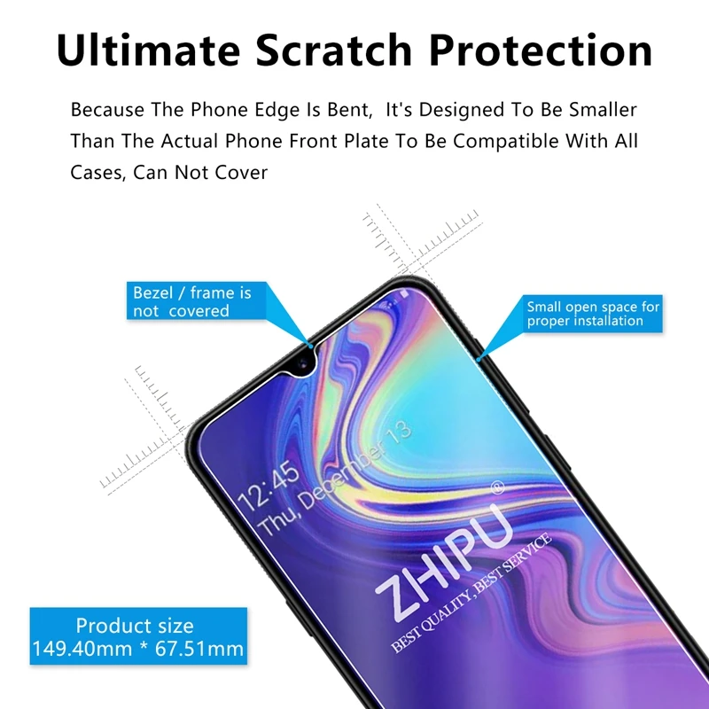 2 шт закаленное стекло для samsung Galaxy M10 M20 M30 M40 защитное 2.5D 9H M10s M30s пленка|Защитные