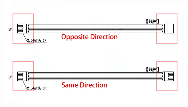 2.54mm direction