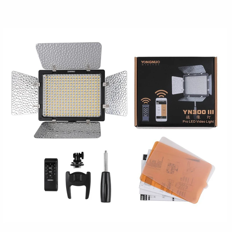 Светодиодная лампа Yongnuo YN300 III YN 300 подсветка для фото и видеосъемки 3200k 5500K с