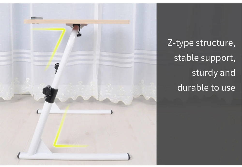 Регулируемый складной практическая стол для ноутбука 270 градусов бесплатная флип углерода Сталь ноги Анти-Царапины Тетрадь стол Z20