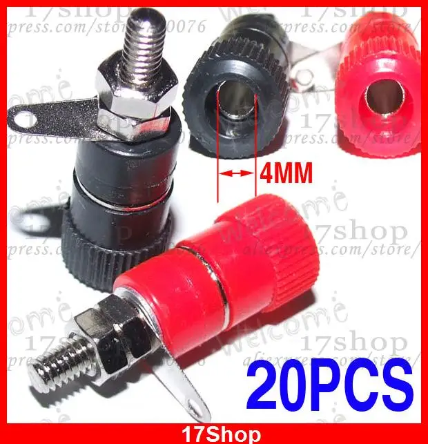 

20PCS Speaker Terminal Binding Post for 4mm Banana plug