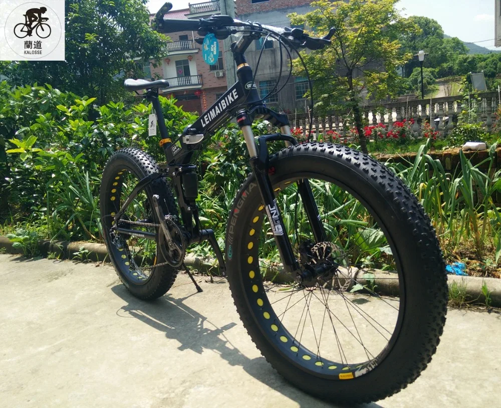 Kalosse Beach bicycle Aluminum alloy frame 26*4.0 tires , snow mountain bike , bicicleta mountain bike , 21/24/27/30 speed