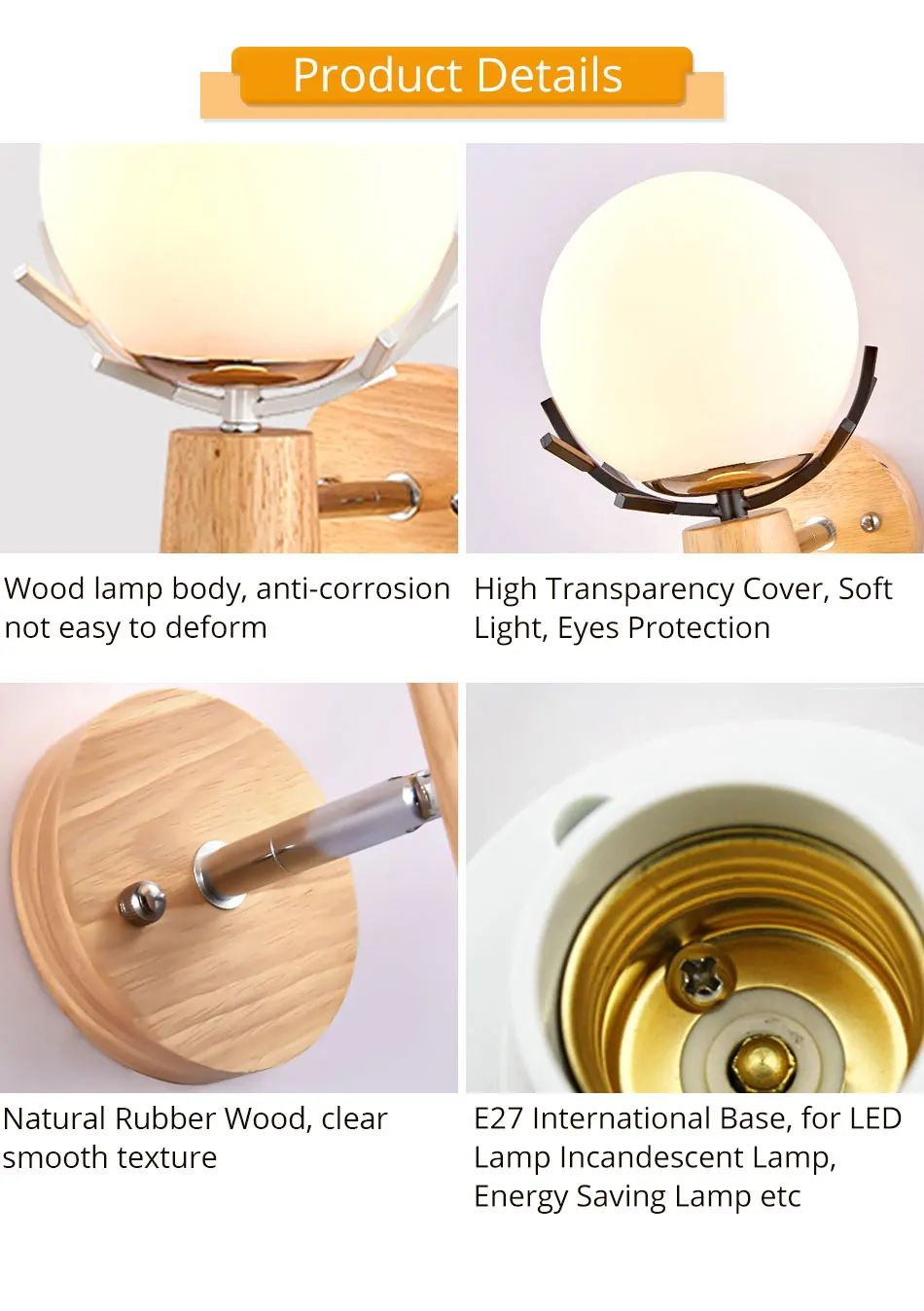 LED wall Lamp Creative Indoor Wall Light Sconce Mounted Lights For Bedroom kitchen Living Room Night Lighting Home Light Fixture (7)