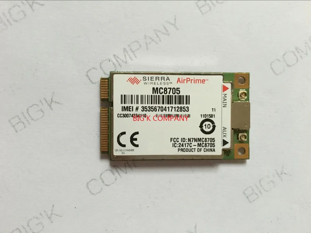 

JINYUSHI For  10PCS/LOT  MC8705 Mini PCI-E HSUPA HSDPA HSPA+ 3G module support GPS 100% NEW&Original in the  stock