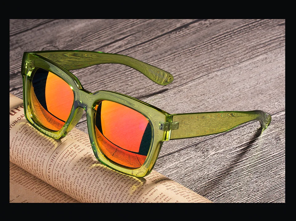 COLOSSEIN модные солнцезащитные очки Женские большие квадратные рамки очки летние очки тренд для мужчин