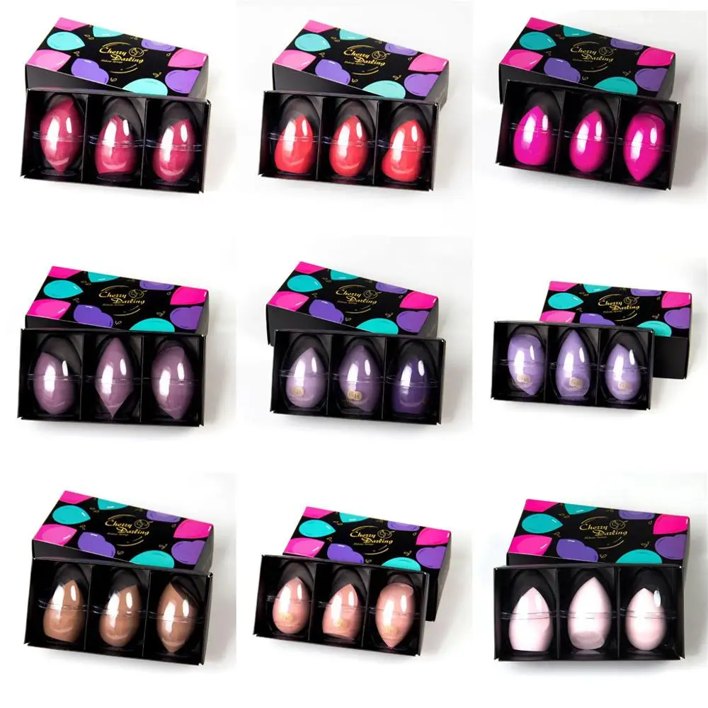 

Cherry Darling Makeup Sponge Blenders 3-Packs Ultra-Soft Makeup Sponge Blenders Tools