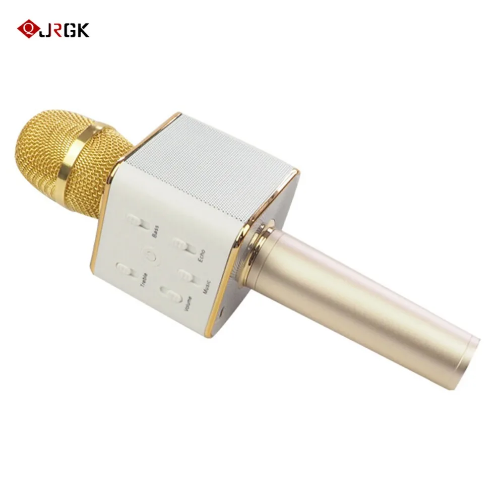 JRGK бренд Q7 Bluetooth для Iphone Android караоке микрофон беспроводной Профессиональный