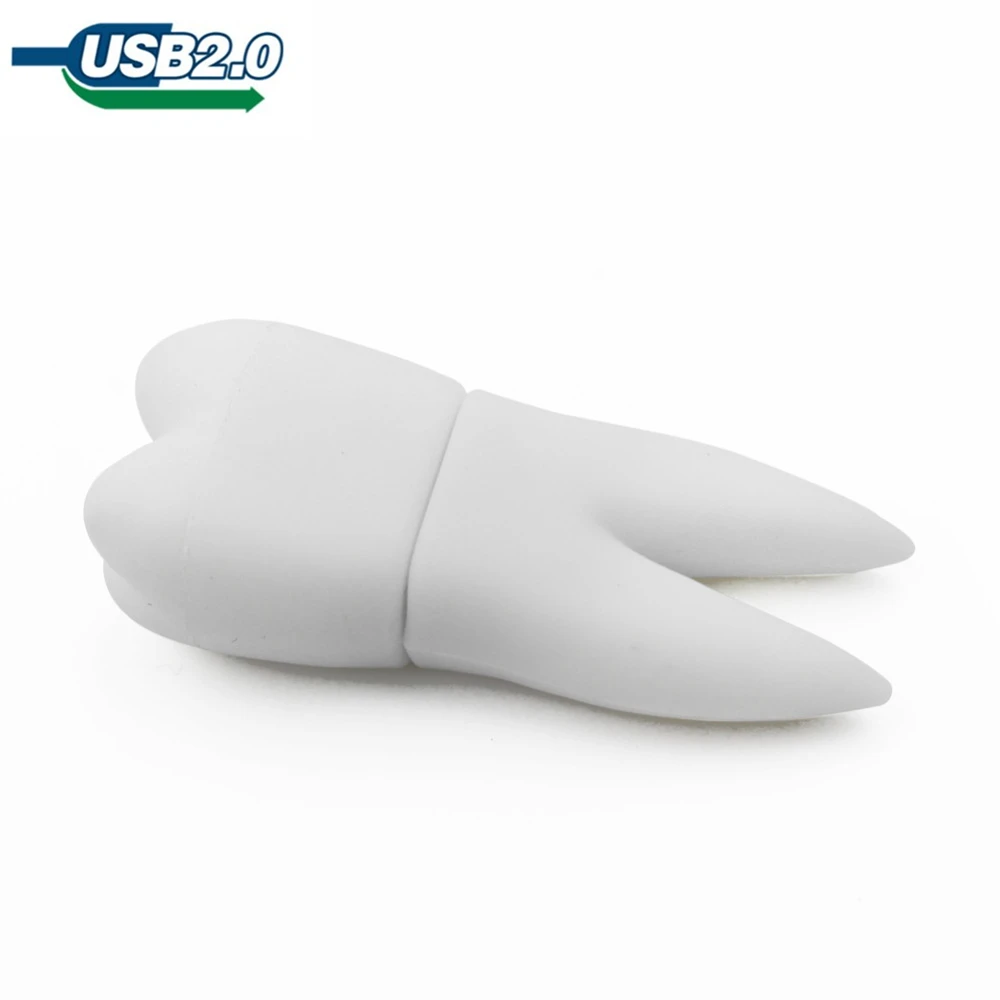 

white tooth usb flash drive 4GB 8GB 16GB 32GB 64GB Cute pen drive pendrive U disk lovely creative personality usb 2.0 hot sale