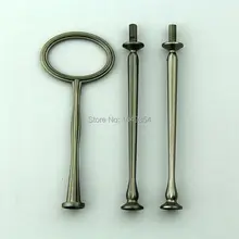 3 яруса Овальный Стиль стержни-подставки для торта/торта стали для украшения(100 комплектов