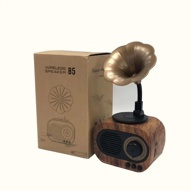 

Retro Radio Sounder Style Portable Bluetooth Speaker Subwoofer Music Box Original Wireless Bluetooth Speakers Full of Creativity