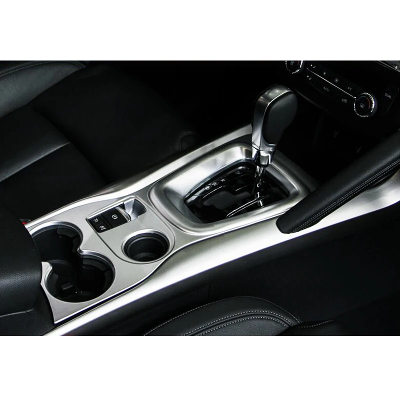 Подкладке ABS Chrome придерживаться Шестерни сдвиг уровня платформы держатель стакана воды аксессуар Накладка для Renault Kadjar LHD