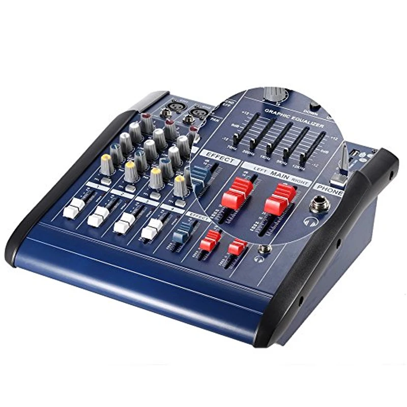 PMX402D-USB 4 Channel Digtal Mic Line Audio Mixing