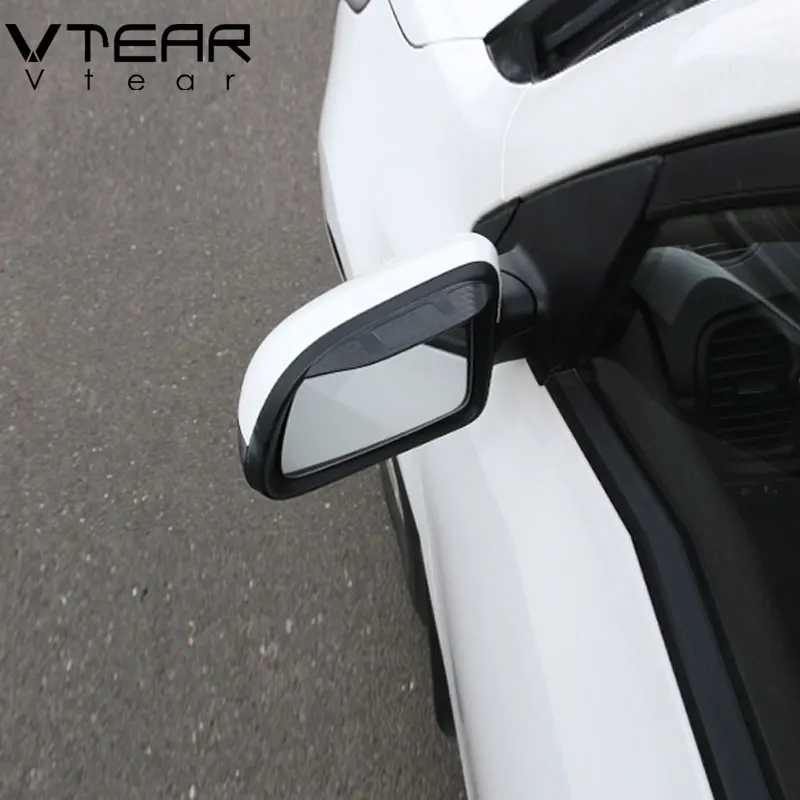 Kia Rio 4 X-Line Rear View Mirror Visor Side Sun Rain Protection Shield Exterior Decoration Accessories rearview mirror rain shield car rearview mirror visor rearview mirror visor