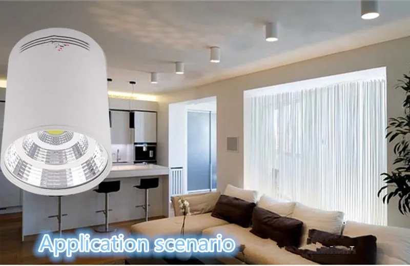 CE ROHS супер яркий Точечный светильник 5 Вт 7W9W12W15W20W 120LM/W Dimmable110V 240V Поверхностный