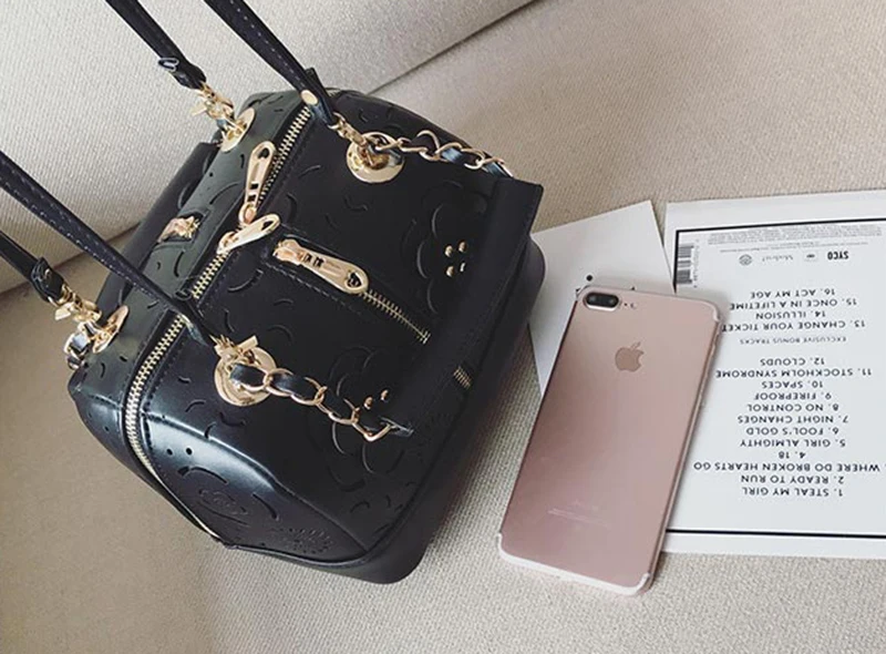 Fashion Women Leather Handbag Hollow Out Female Messenger Crossbody Shoulder Bag Ladies Wild Purse Designer Top-Handle SS7298 (17)