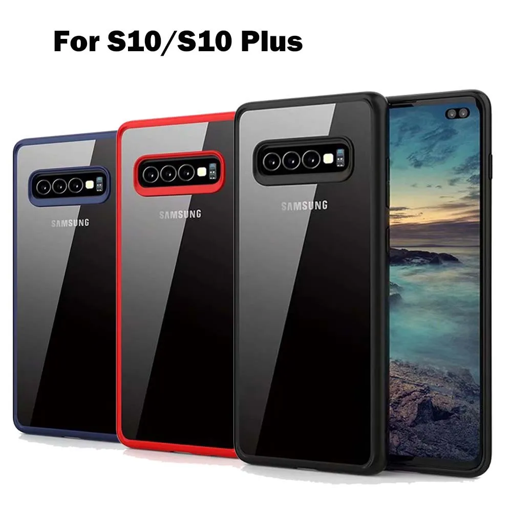

S10 Plus CaseTransparent Back Ultra thin Shockproof Cover For Samsung Galaxy S10 S10 Plus Original Phone Shell Case