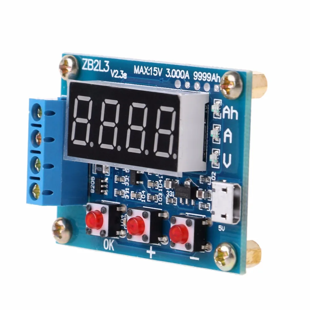 ZB2L3 Li-ion Lithium Lead-acid Battery Capacity Meter Discharge Tester Analyzer