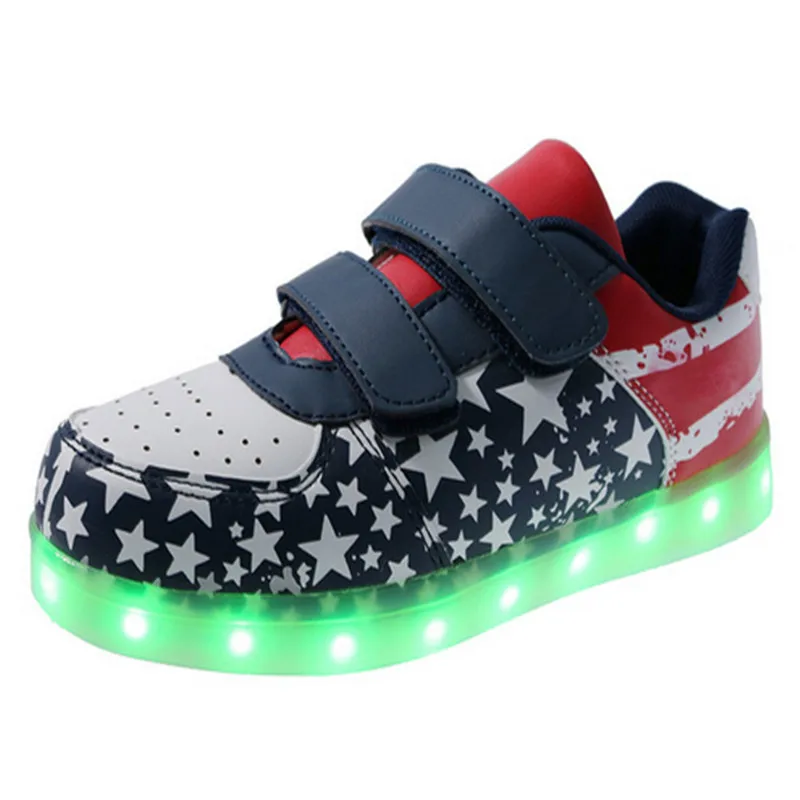 

JIAN DIAN Glow Shoes Enfant 25-35 USB Charging Led Children Shoes Light Up Kids Casual Shoes Boys&Girls Flash Luminous Sneakers
