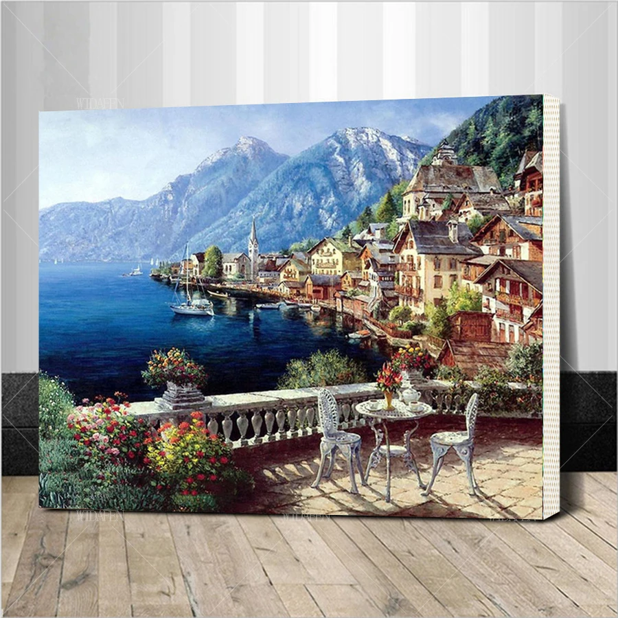 Assembly frame Home beauty oil paints painting by numbers diy picture