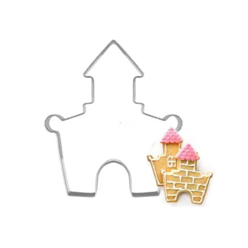 

Gingerbread House Christmas Cookie Cutter Tools Edible Cake Decorations Molds Baking Fondant Mould Toy Kitchen Stainless Steel
