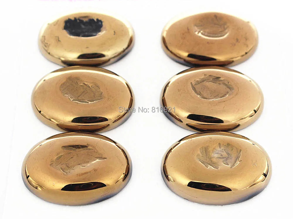 

( 6 Pieces/lot) 30x40mm Titanium Druzy Drusy Agate stone Dome Oval Cabochon Flat Back stone cabochons for DIY Jewelry Making