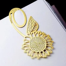 3 шт. Корея канцелярские природа подсолнечное Стиль Творческий Бизнес подарок металлический полый шнур закладки