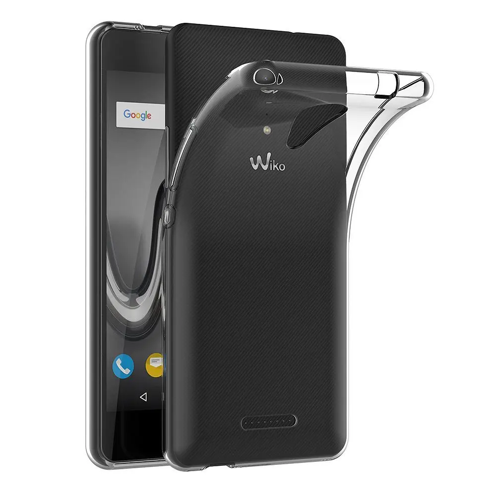 Прозрачный чехол для Wiko Tommy 2 Мягкий ТПУ силиконовый гелевый прозрачный Coque/чехол