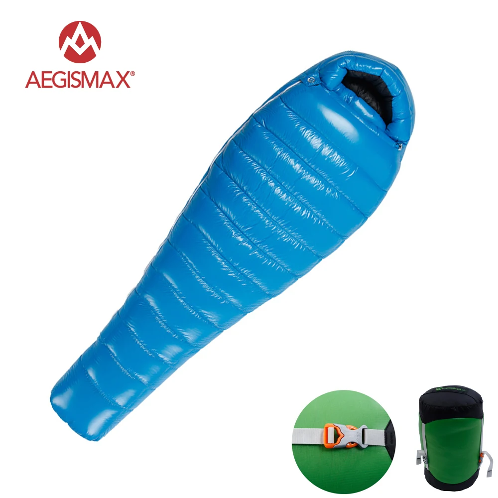 AEGISMAX G Series Adult Ultralight Outdoor Camping Winter Warm Goose Down Mummy Bag Down Sleeping Bag Standard / Lengthened AEGISMAX G Series Adult Ultralight Outdoor Camping Winter Warm Goose Down Mummy Bag Down Sleeping Bag Standard / Lengthened