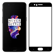 Cobertura de tela de Vidro temperado Para Oneplus 5 A5000 Completa Filme Protetor de Tela Para One plus 5 Cinco 1 + 5 5.5