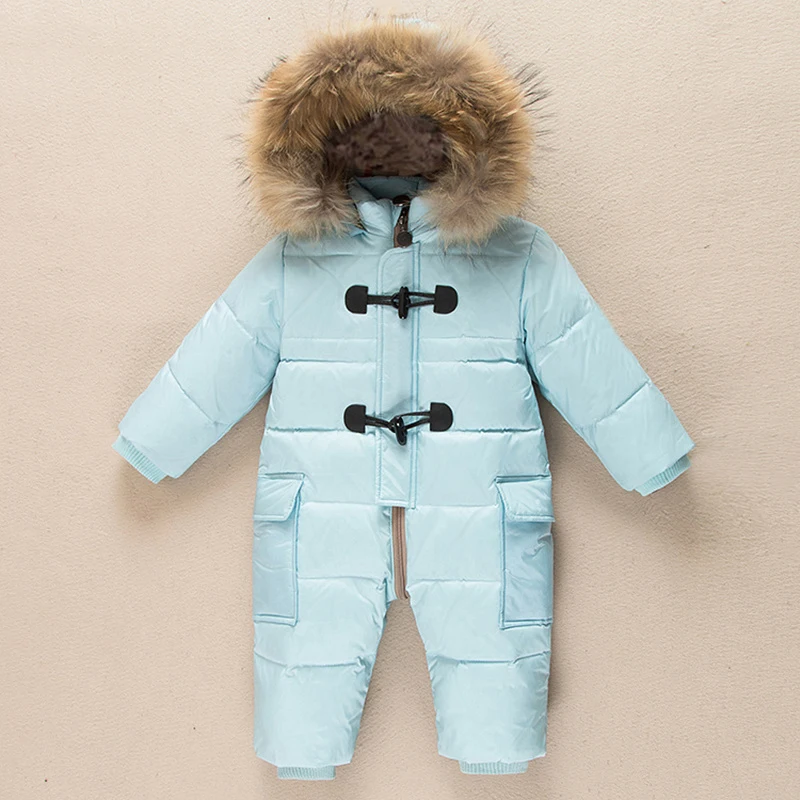 

Russian newborn winter baby clothes snowsuit 90% duck down jacket for girl coat parka infant boy snow suit wear outwear jumpsuit