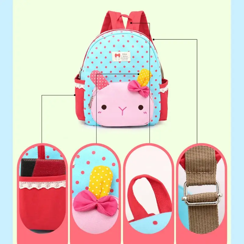 

Cute Rabbit Toddler Girls Kids School Bags Children Preschool 2018