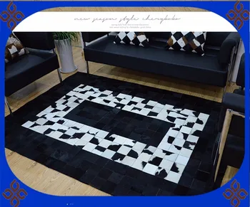 

2018 free shipping 100% natural genuine cowhide turkish rug